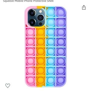NWT Rainbow Pop It iphone 12 phone case